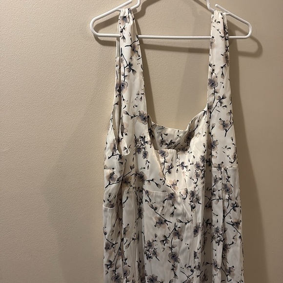 Oh Seven Days - Elegant Floral White maxi Dress - NWT - size 3X - sleeveless - Picture 8 of 9